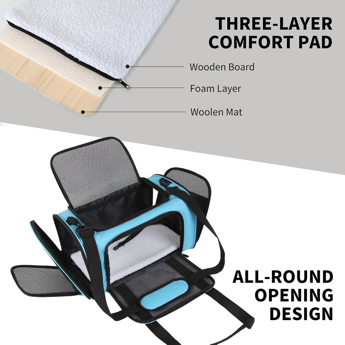 carriers soft-sided pet carrier large carrier for medium shown in use