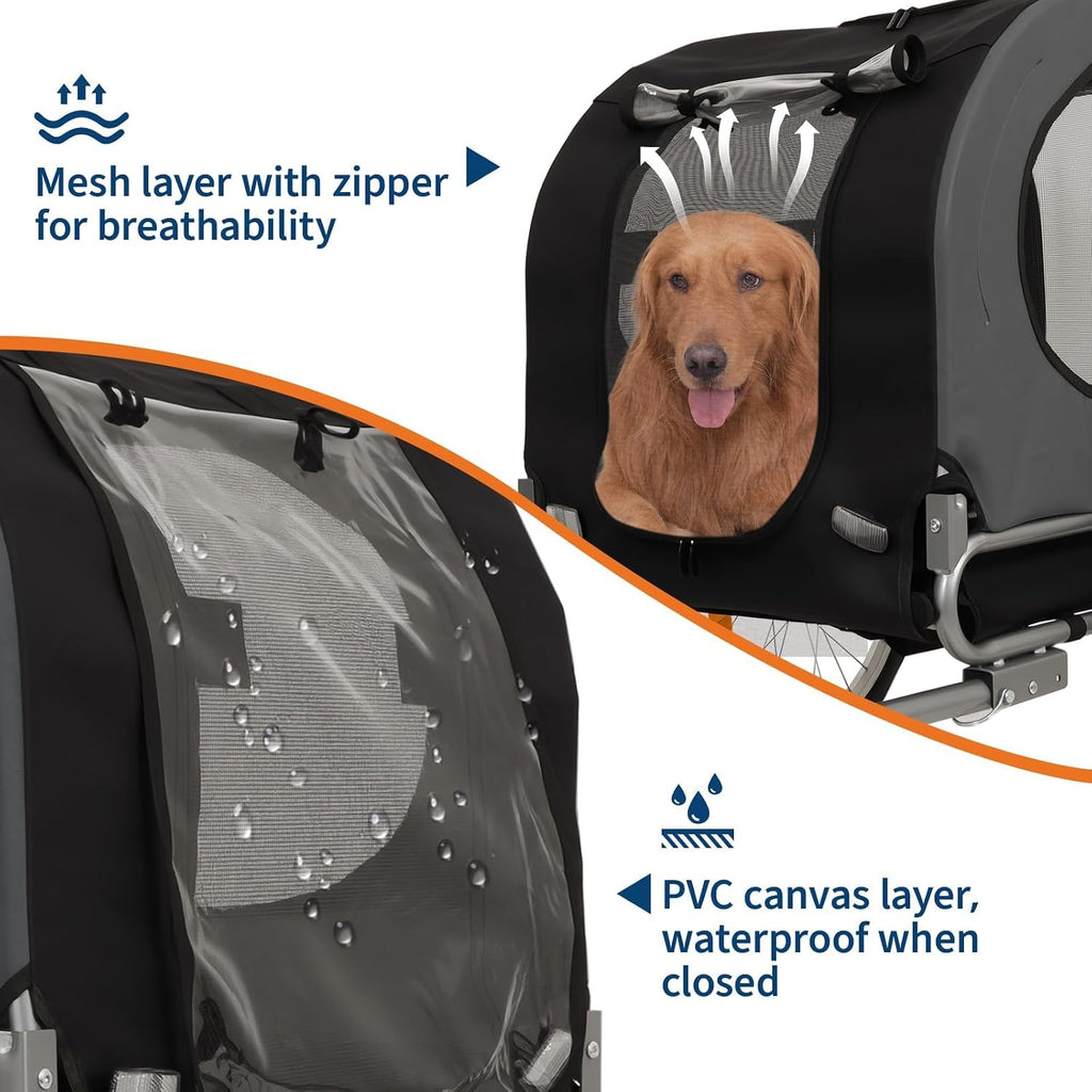 88lbs dog bike trailer, pet cart bicycle carrier, package contents