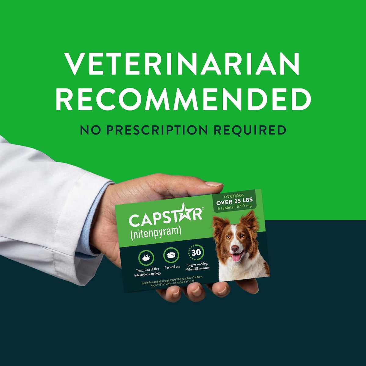 capstar oral flea tablets dogs 25+ lbs, nitenpyram showing dimensions