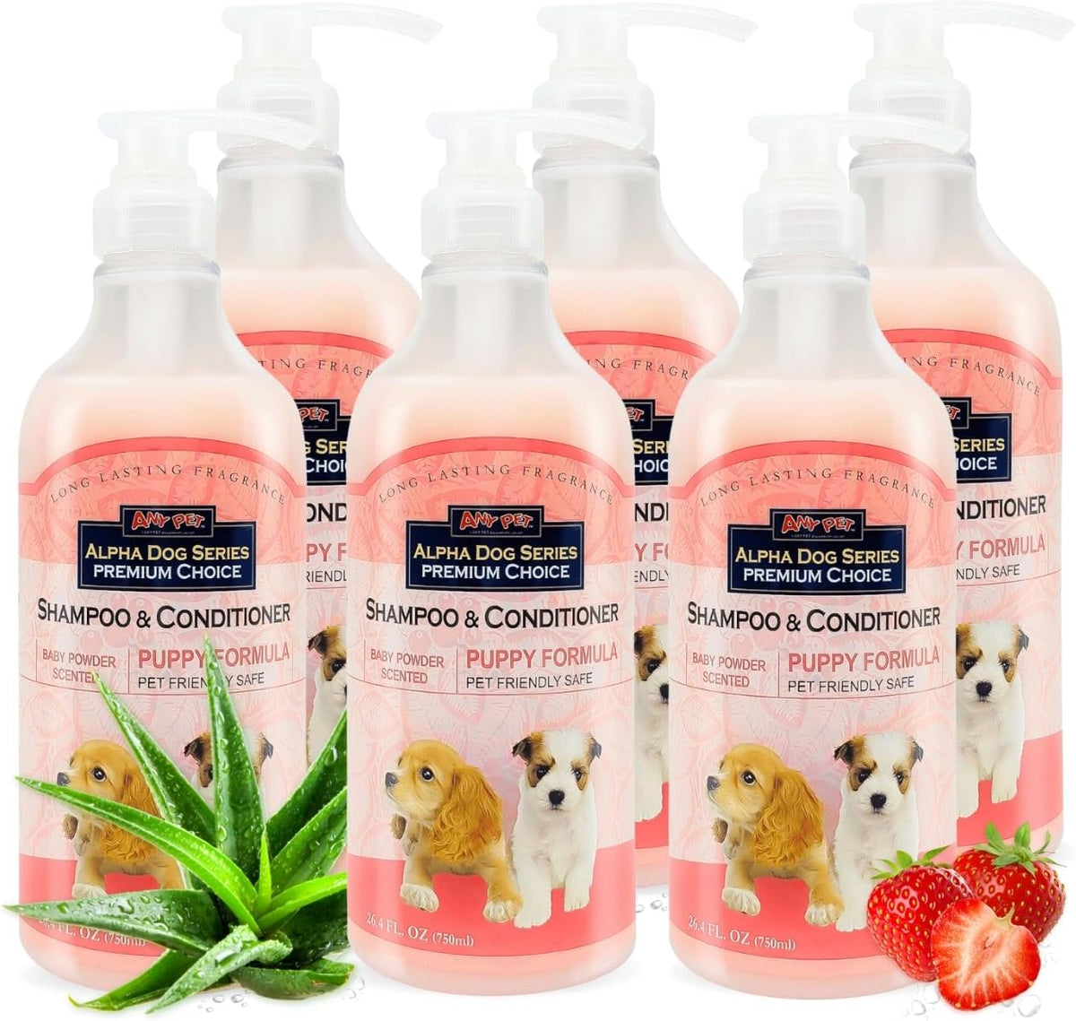 natural puppy shampoo and conditioner tear free with, main product view