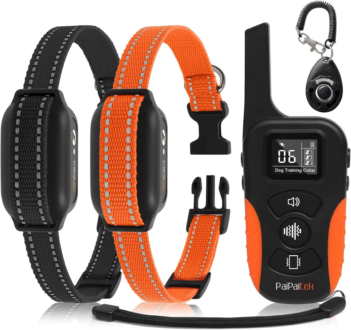 dog vibration collar with controller for 2 dogs, main product view