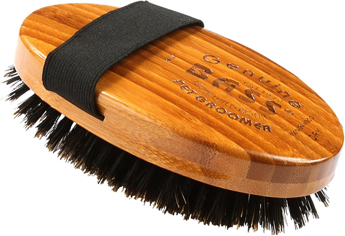 bass luxury grade pet brush | shine & showing dimensions