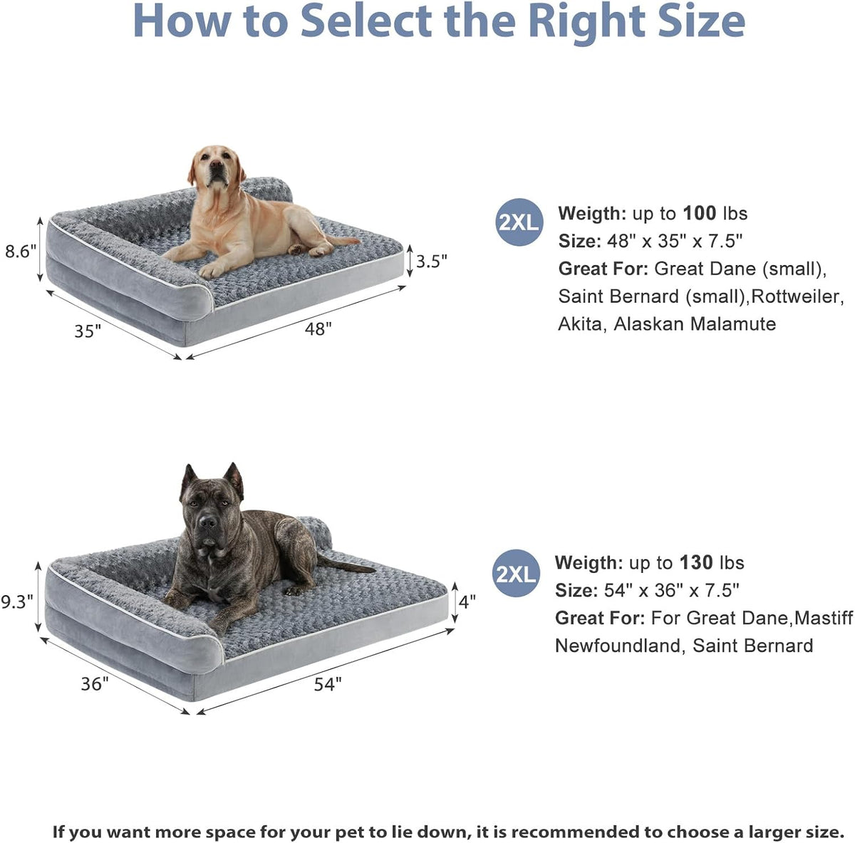 bfpethome orthopedic washable dog bed, sleeping couch for, view 9
