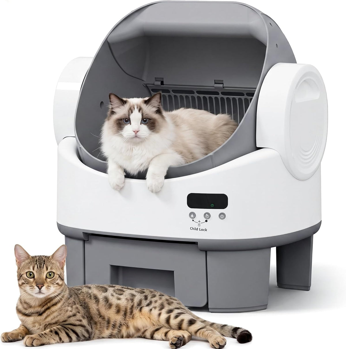 gunji auto-cleaning litter box – 10l, plug &, main product view