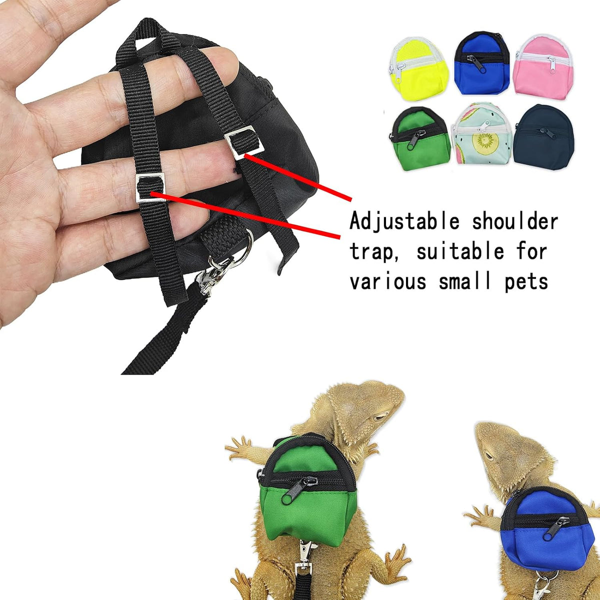 desert iguana backpack carrier,bearded dragon portable backpack carrier showing dimensions