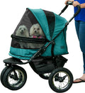pet gear no-zip double pet stroller, zipperless entry, main product view