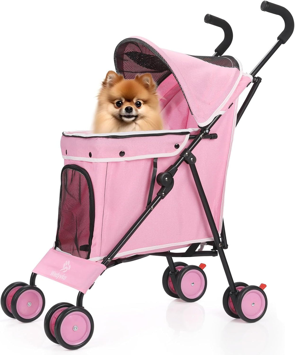 umbrella dog stroller, 4 wheels pet strolling, foldable, main product view