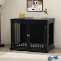 pupetpo dog crate furniture, wooden dog kennel with, main product view