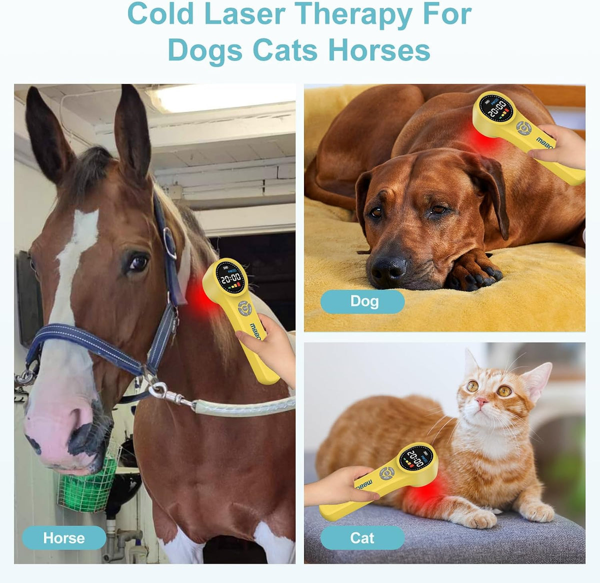 laser therapy device for pain relief, cold laser, side view