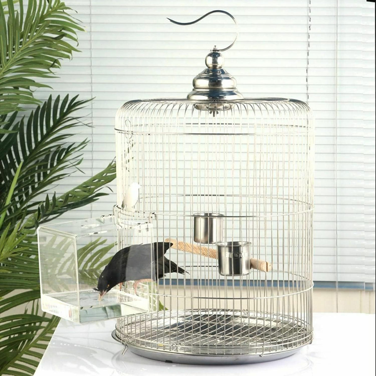 gurecod hanging bird bath cube bird bathtub bath showing dimensions