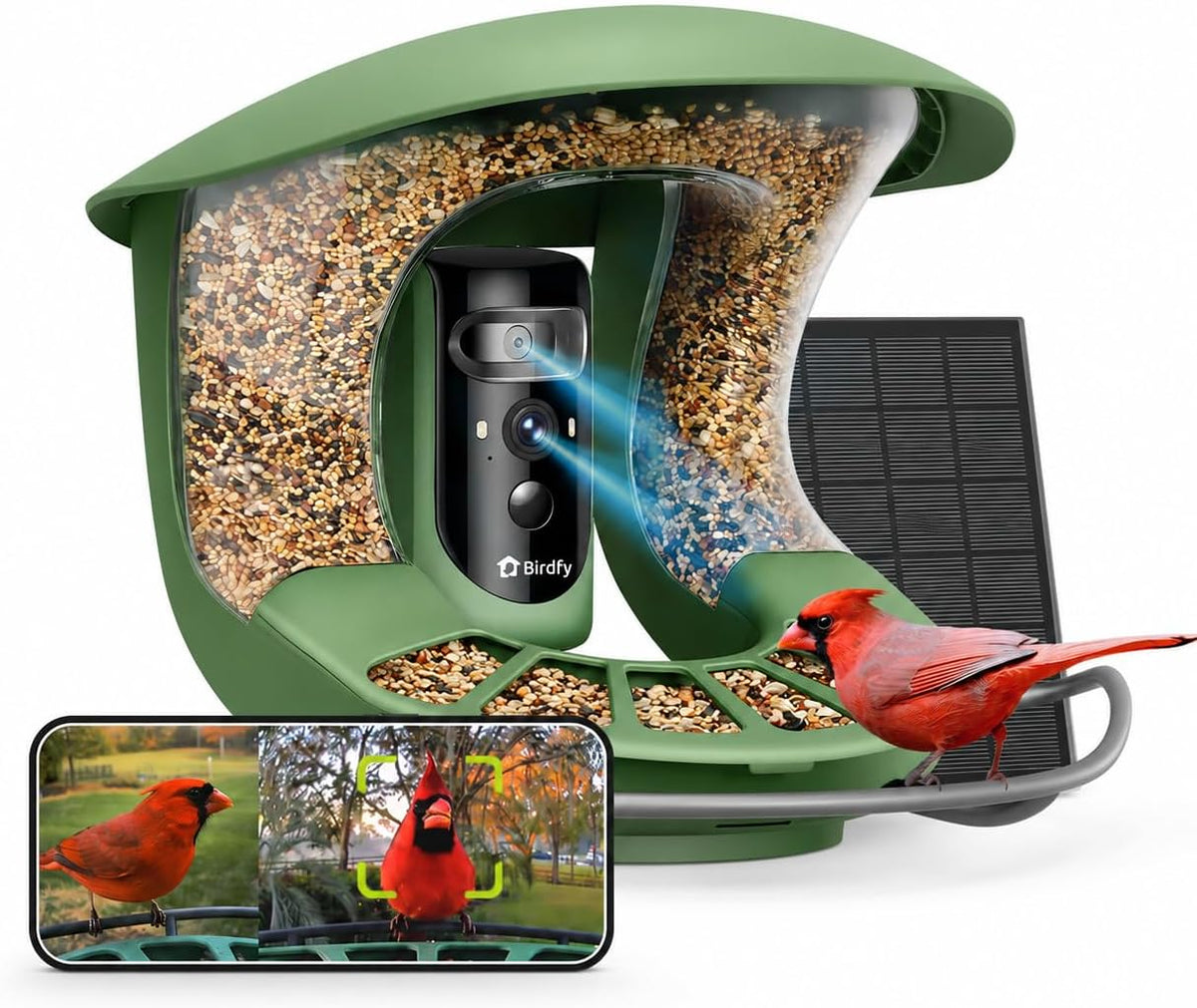 birdfy 2 pro solar smart bird feeder camera, main product view