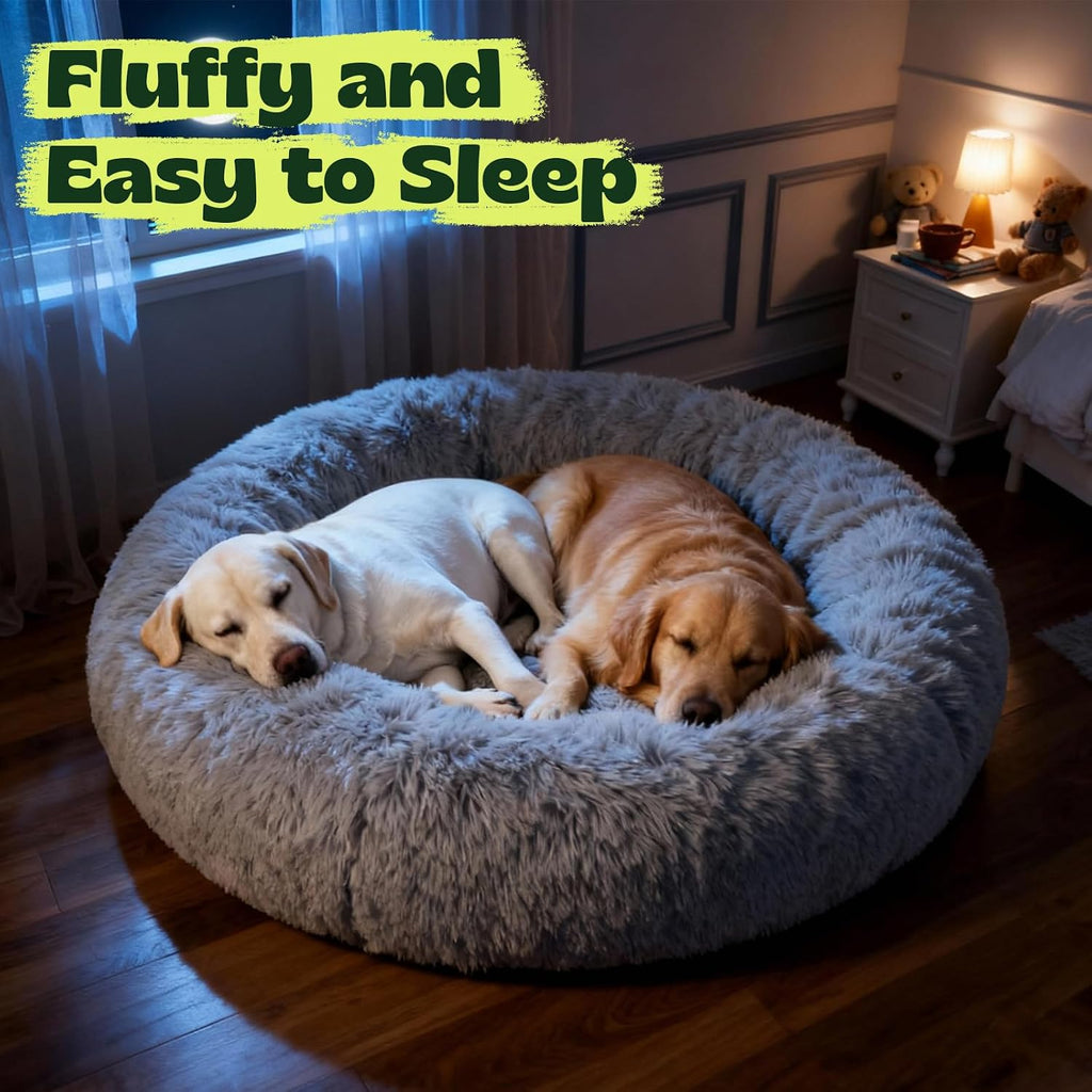 memory foam orthopedic dog beds for extra large, side view
