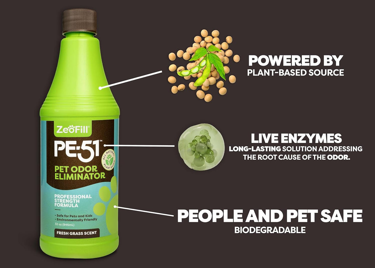 zeofill starter pack - backyard deodorizer – pet showing dimensions