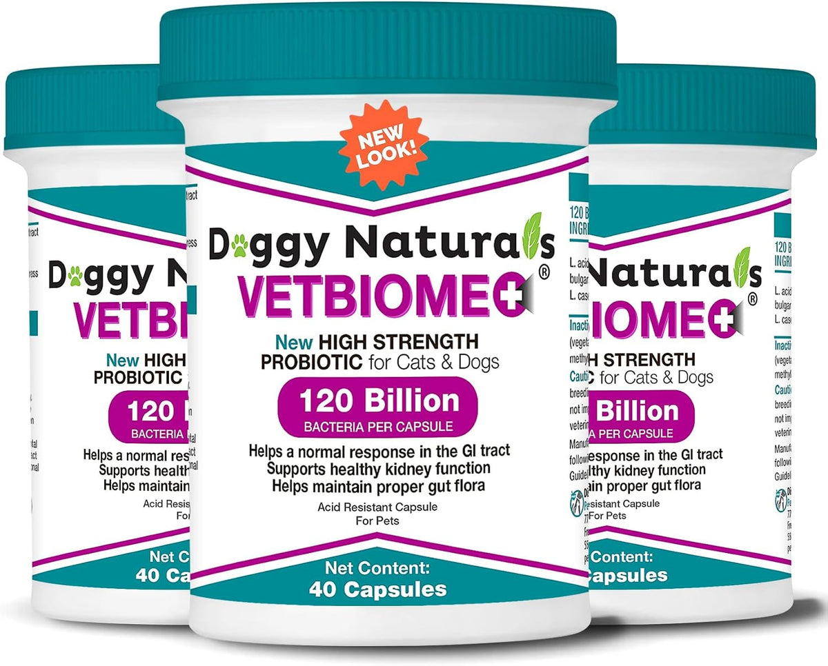 vetbiome plus high strength probiotics for pets (120, main product view