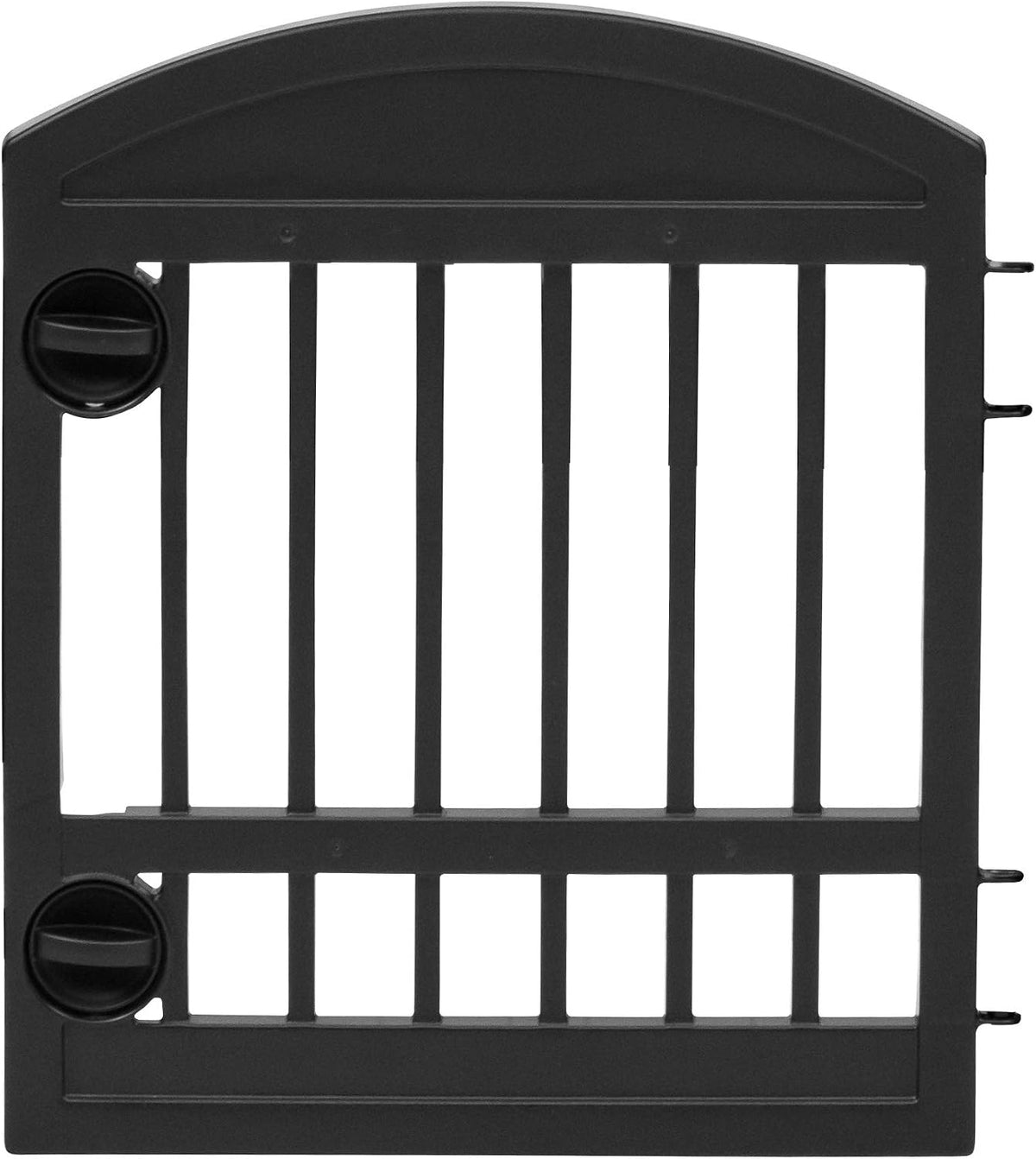 iris 24'' 4 panel pet playpen with door, side view