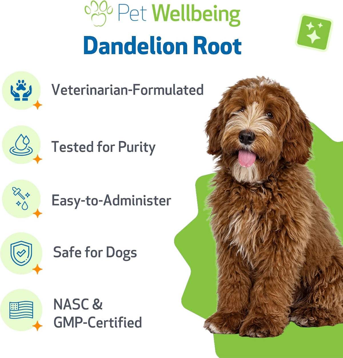 pet wellbeing dandelion root for dogs - liver showing dimensions