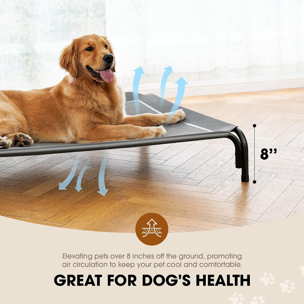 czpalo outdoor elevated dog bed for large sized, close-up detail