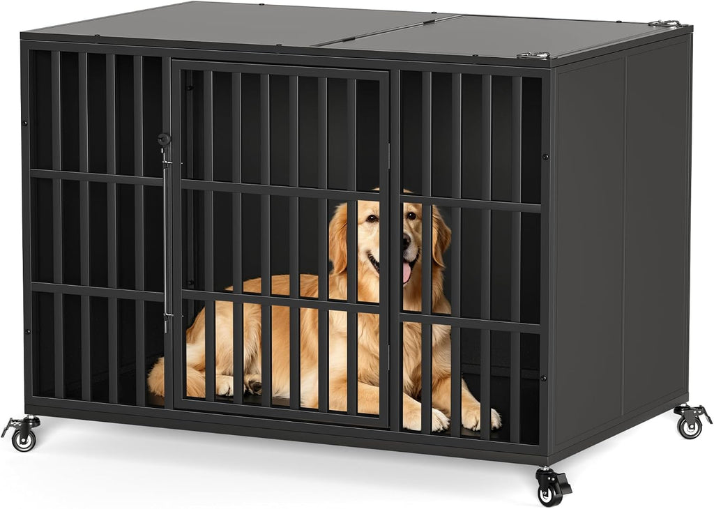 rexwelten 48" heavy duty dog crate for large, main product view