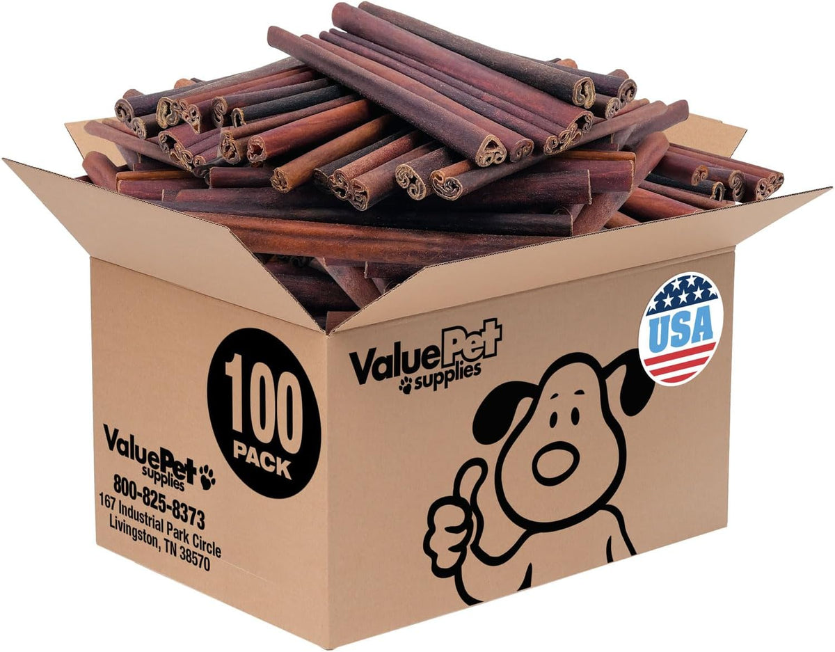 valuebull usa beef collagen sticks for dogs, 12, main product view