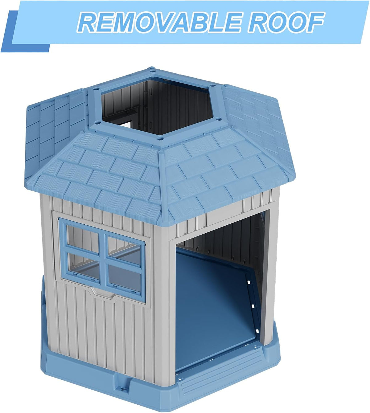 fancyango sturdy dog house indoor outdoor for small showing dimensions