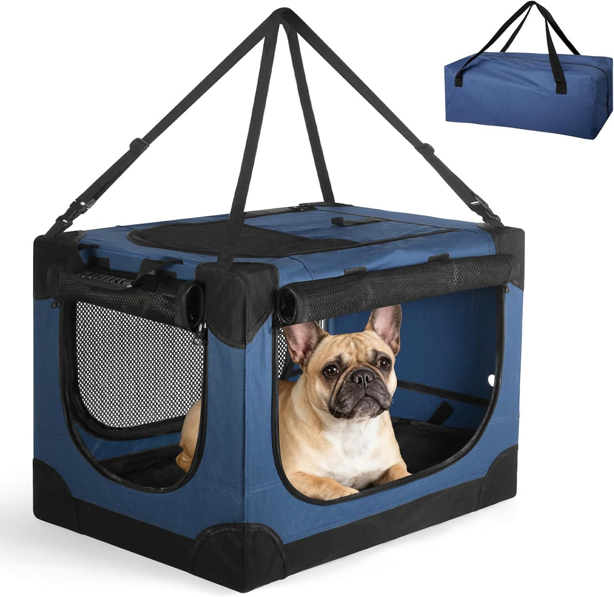 24 inch collapsible soft dog crate for small, main product view