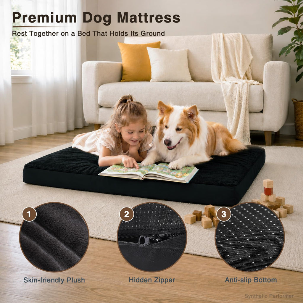 nupida waterproof xl dog bed for crate with shown in use