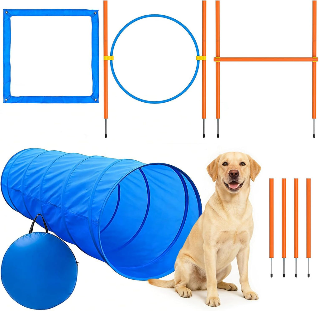xiaz dog agility course backyard set, dog obstacle, main product view