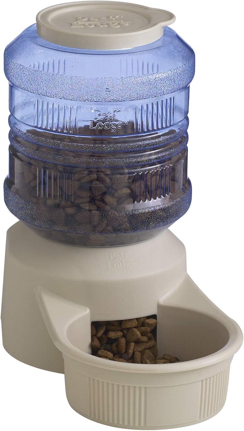 pet lodge® chow tower deluxe | gravity pet shown in use