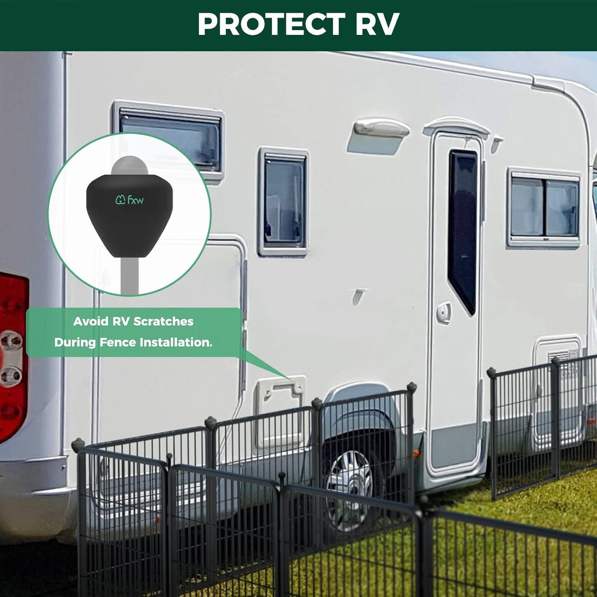 fxw rv protector balls, dog playpen accessories, designed shown in use