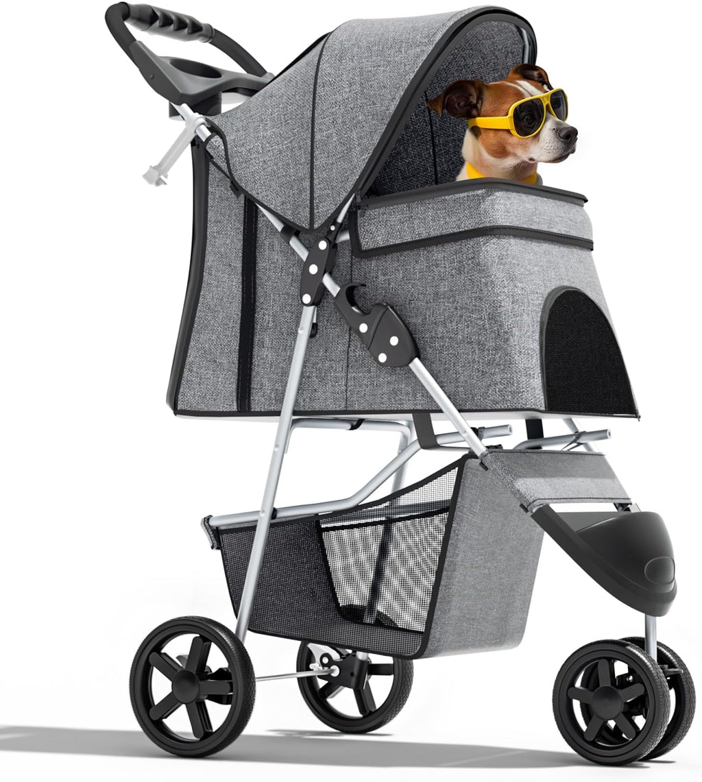 magshion 3-wheel pet stroller for small/medium dogs &, main product view