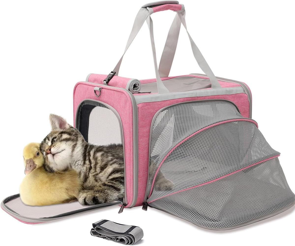soft cat carriers pink small dog carrier airline, main product view