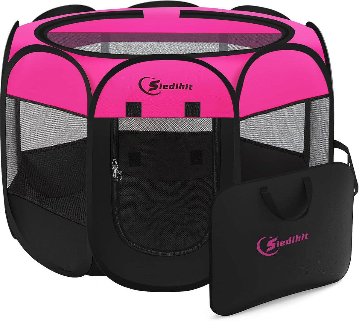 siedihit dog playpen, medium puppy pet playpen, dog, main product view