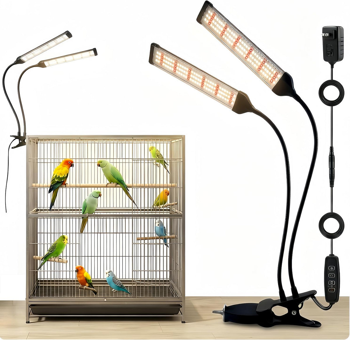 bird health cage supplementary light with full-spectrum led, main product view