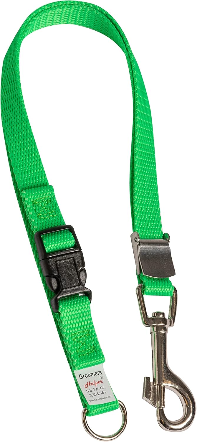 groomers helper® classic starter set (green) shown in use