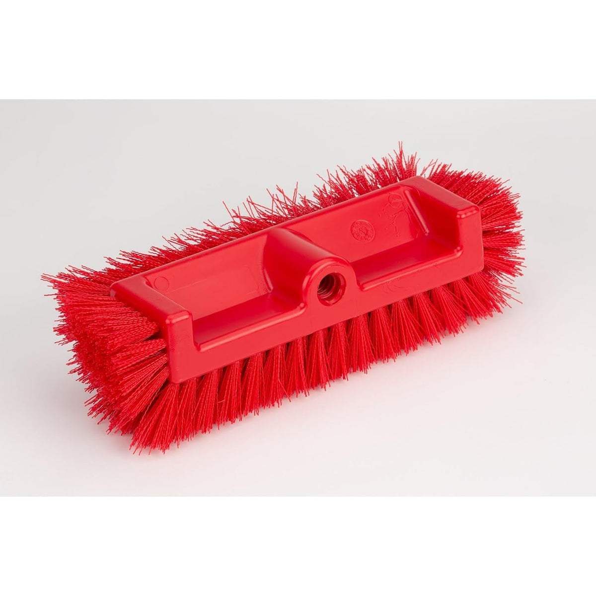 sparta multi-level tile scrub brush 12" wide brush, close-up detail