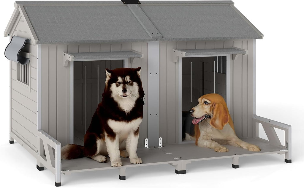 petscosset 59.4" l large dog house outdoor &, main product view