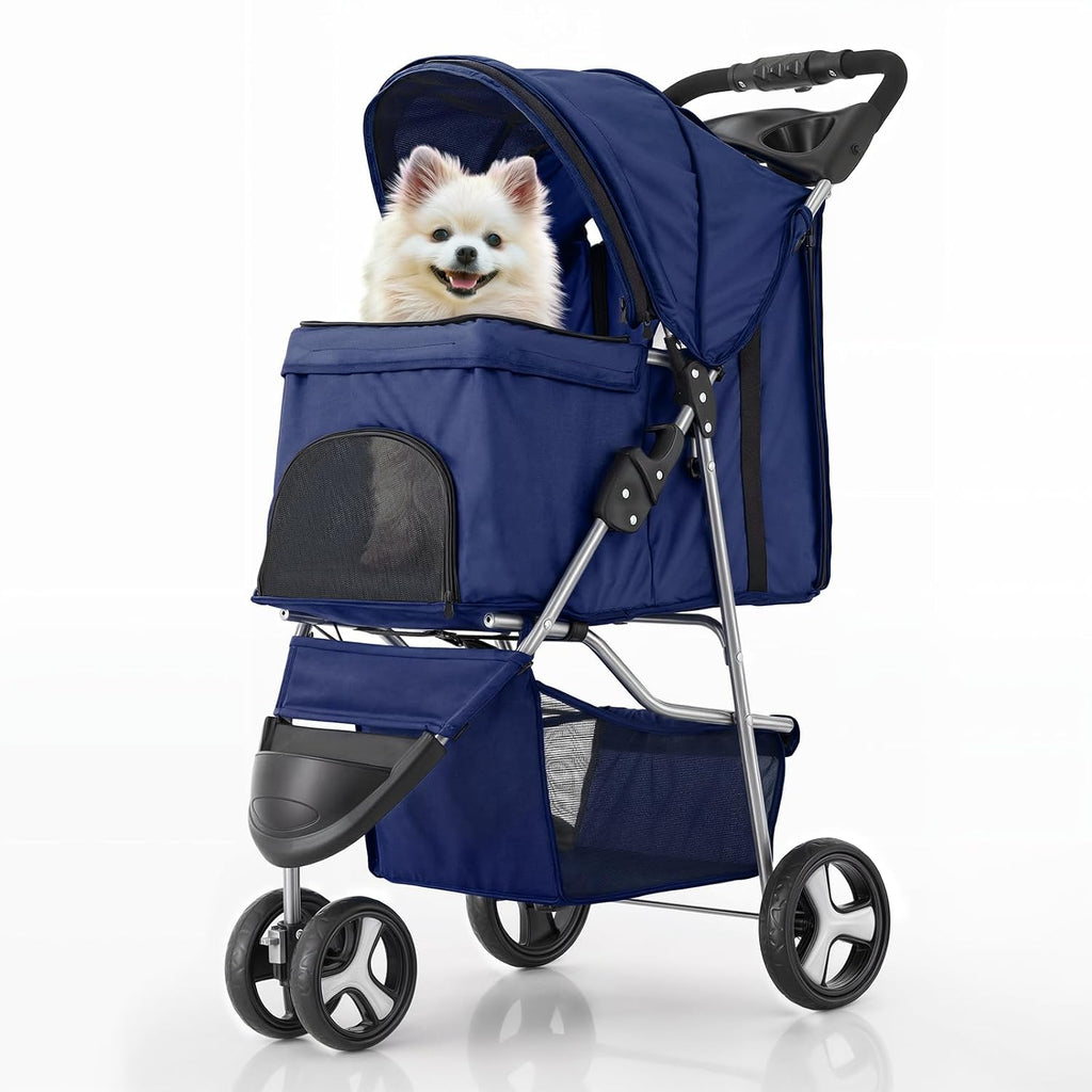monibloom pet stroller for small/medium dogs and cats, main product view
