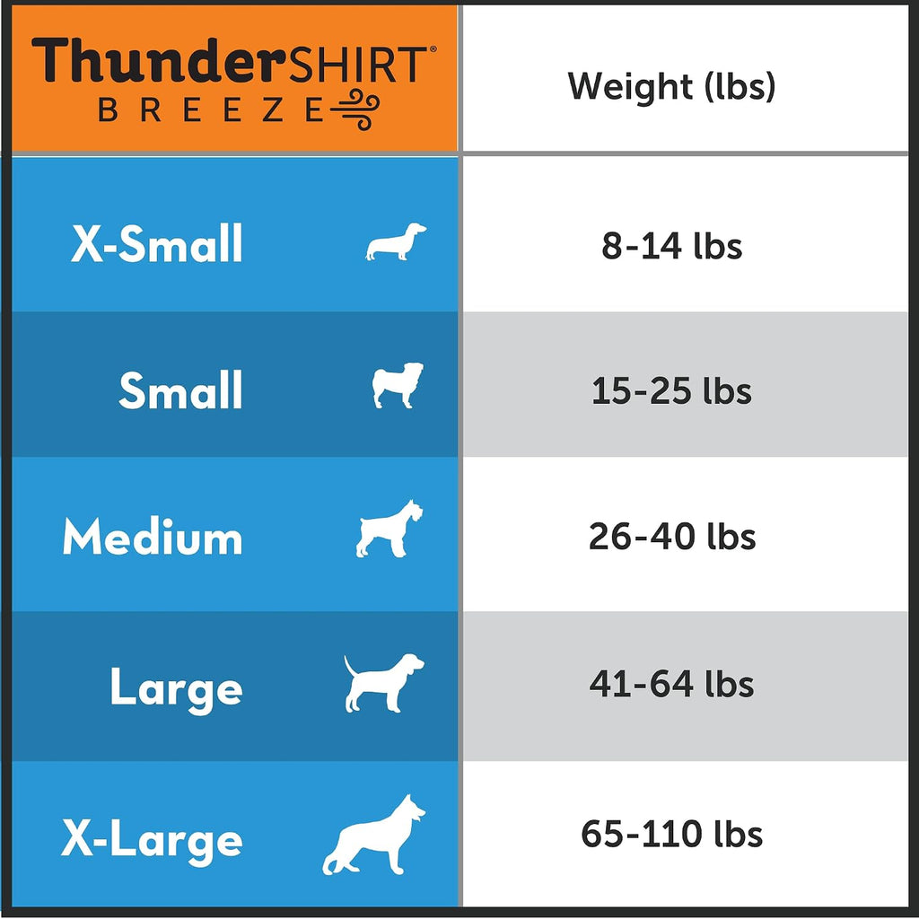 thundershirt breeze for dogs calming anxiety vest, small, close-up detail