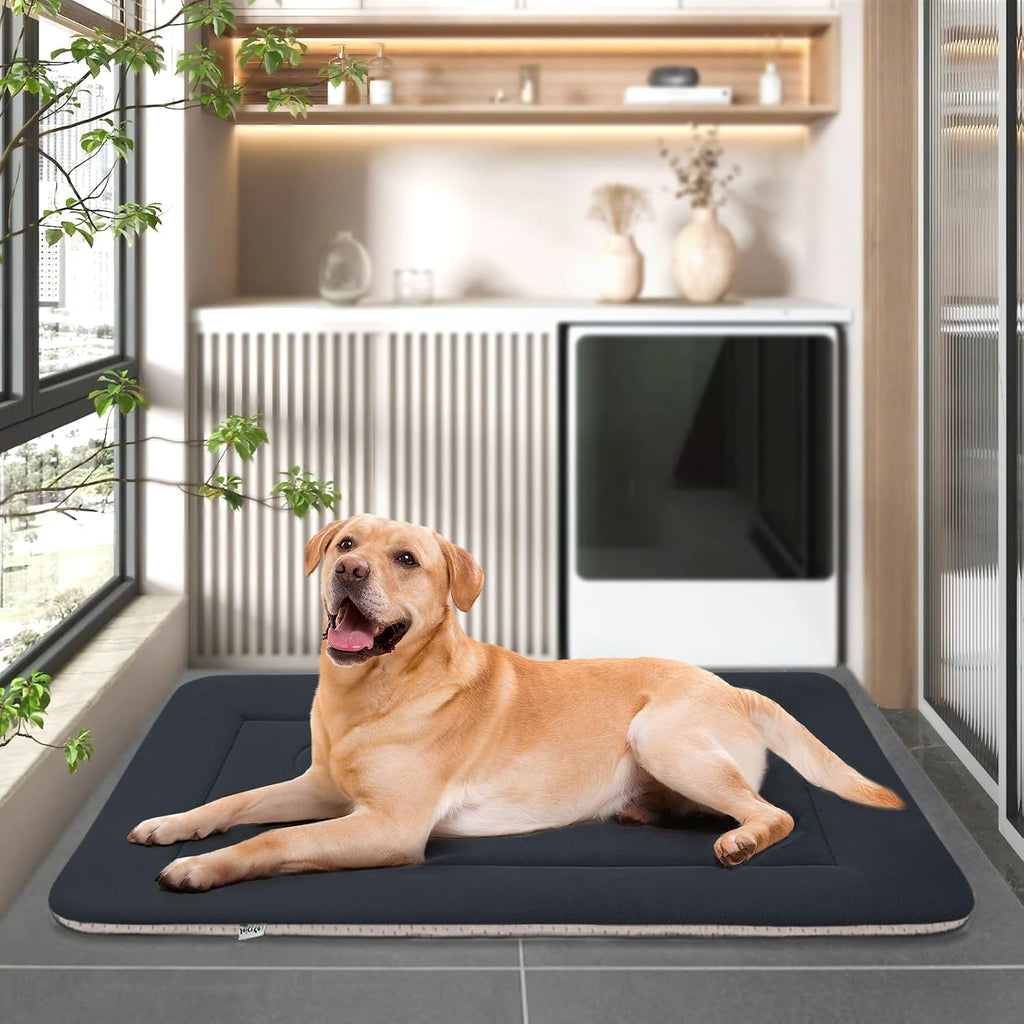 extra large dog bed soft dog crate pad on a desk or shelf