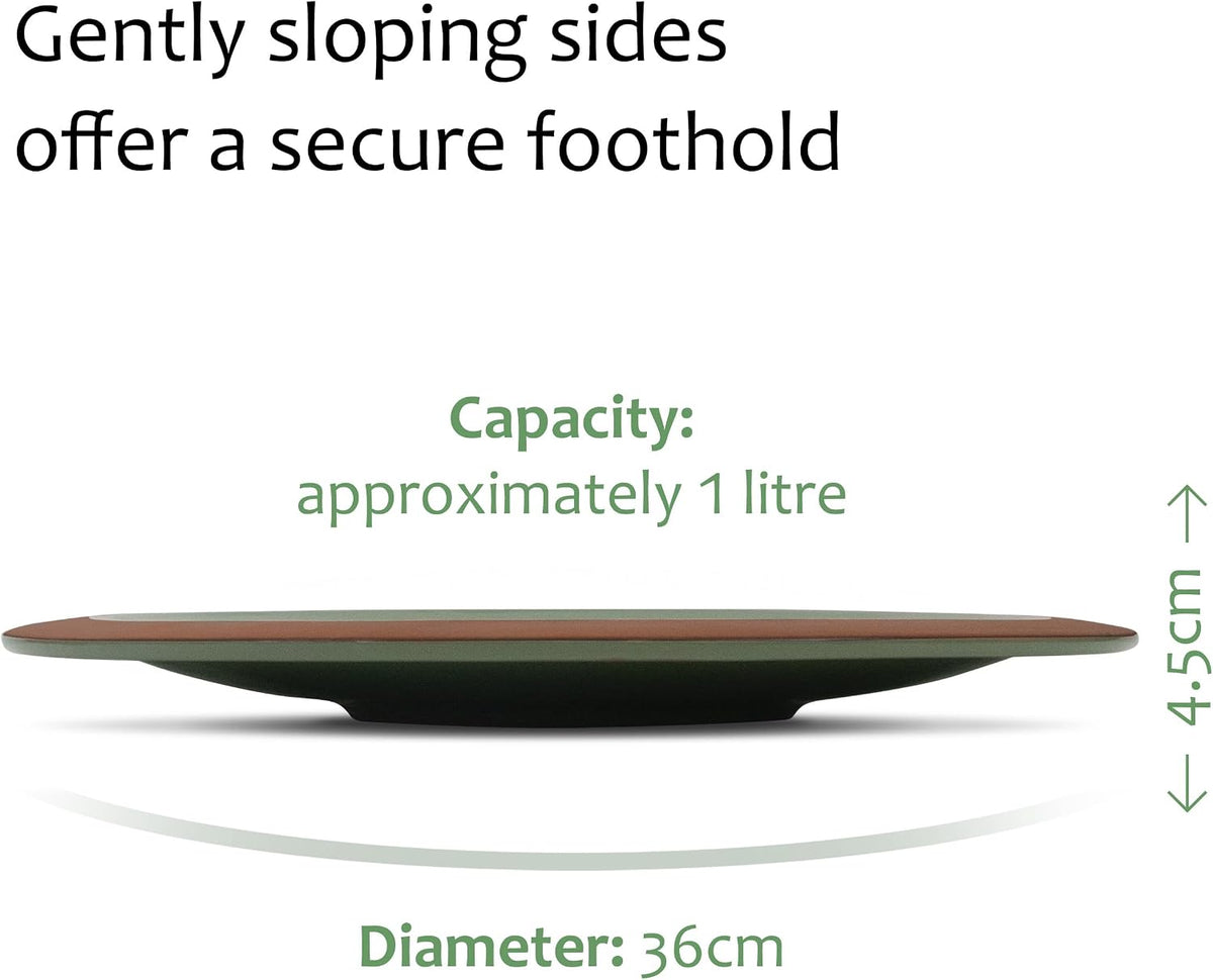 jacobi jayne bird bath for garden birds anyplace™ showing dimensions