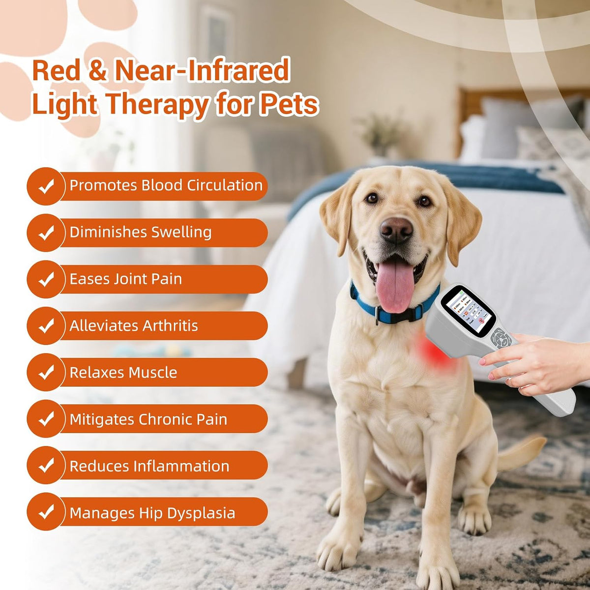 cold laser therapy device for dogs veterinary laser, side view