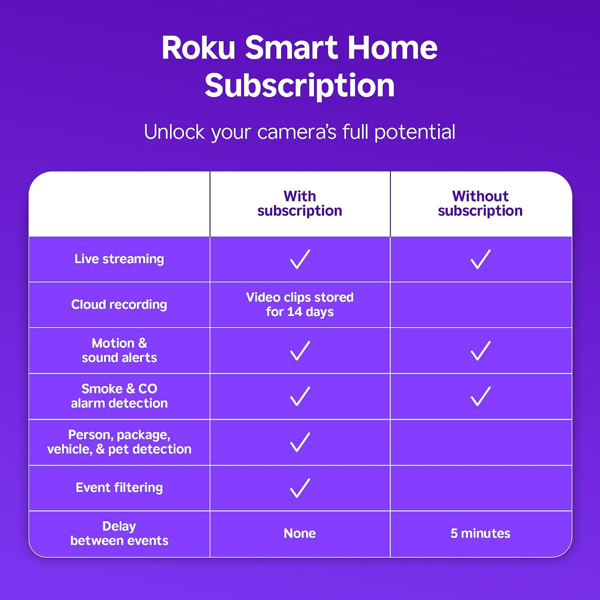 roku indoor camera, home security with 1080p hd, close-up detail