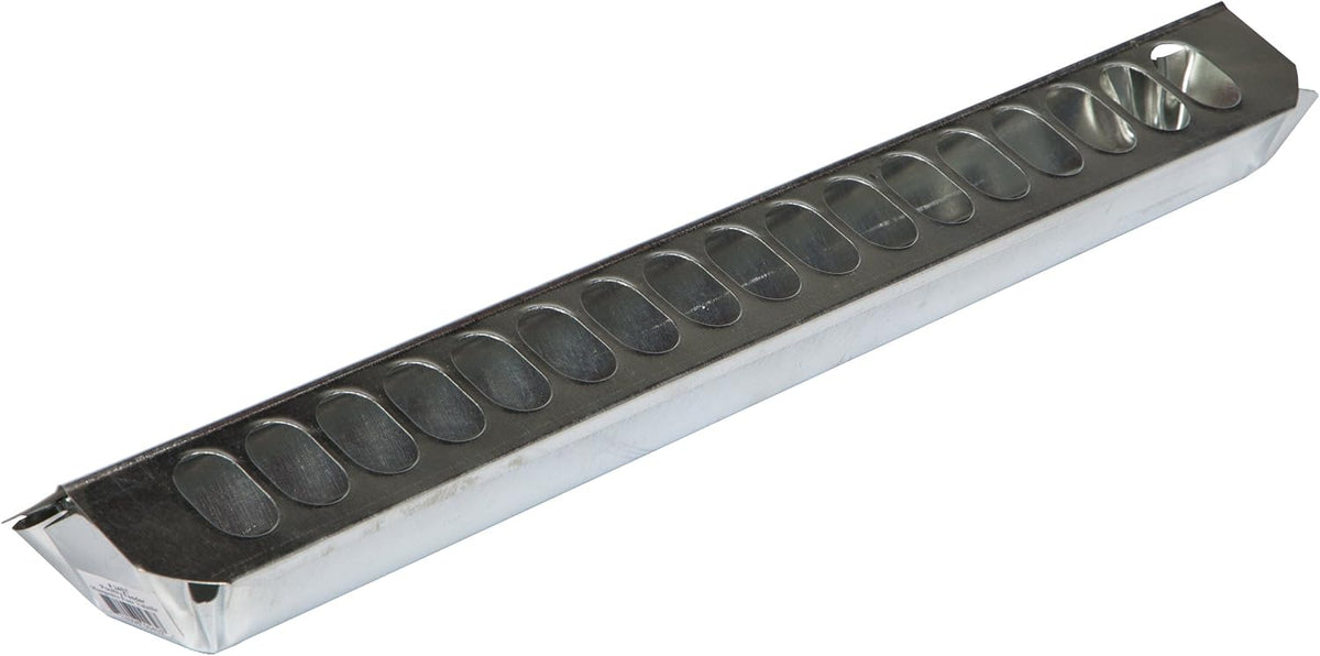 farm-tuff slide-top poultry feeder, 24in - durable galvanized, main product view
