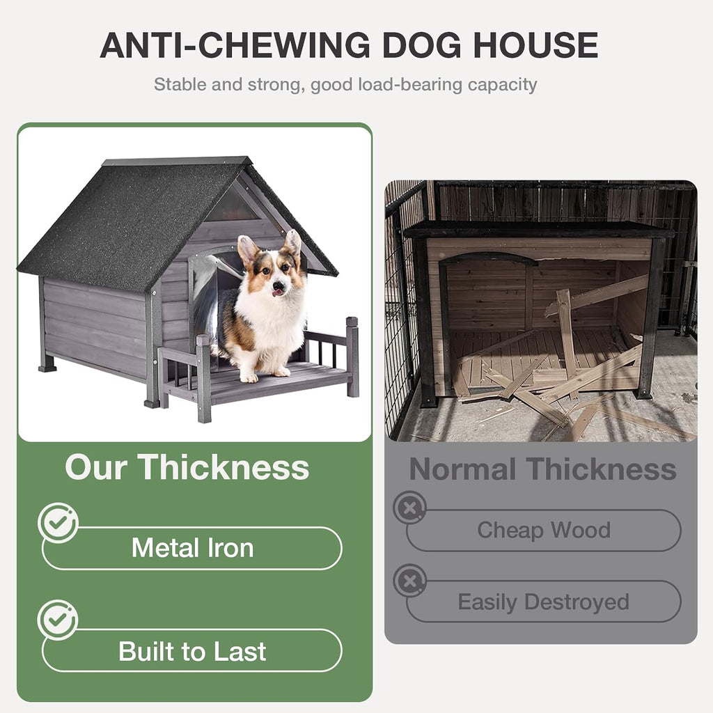 dog house outdoor for extra large breed dogs, side view