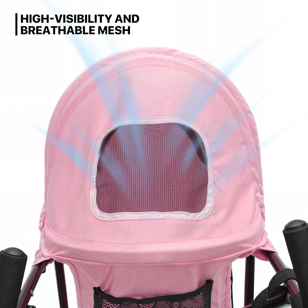 monibloom pet stroller for small/medium dogs and cats showing dimensions