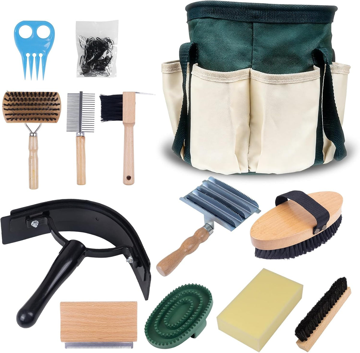 13-piece horse grooming kit for daily care,complete horse, main product view