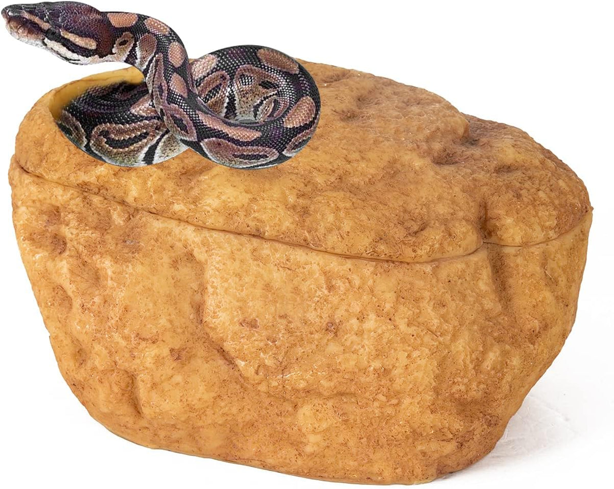 repti zoo snake cave and hides, 3-in-1 reptile, main product view