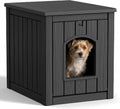 drato outdoor indoor dog house, black, medium, main product view