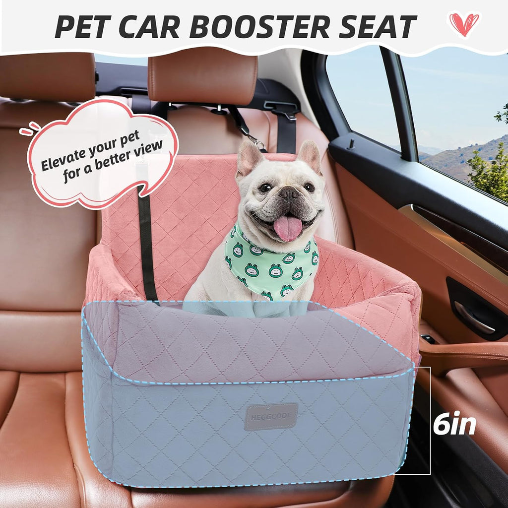 heggcooe dog car seat for small medium dogs shown in use