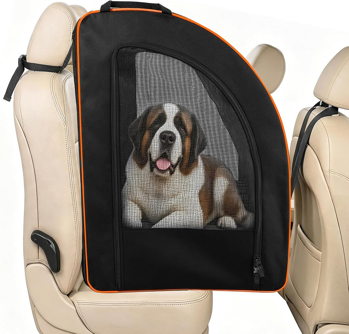dog car seat, enclosed carrier for pets travel, main product view
